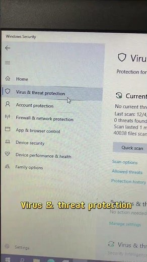 Cách tắt phần mềm diệt Virus trên Windows 10 -11 #shorts #trongnhanreview #congnghe #meomaytinh