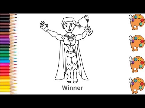 Winner - Sketch Art and Paint | Step by step tutorial | Pencil to Palette