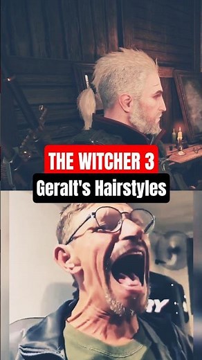 Geralt’s Hairstyles – The Witcher 3 #shorts #thewitcher