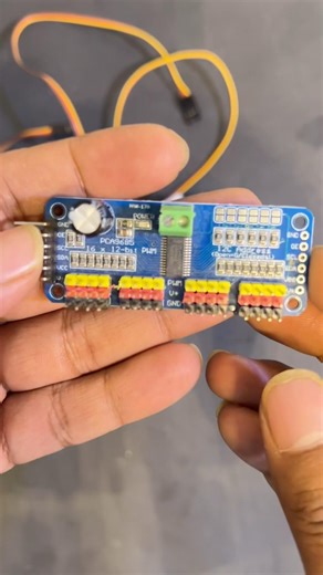 Control 3 Servo Motors using 16-Bit Driver (PCA9685) + Arduino Nano | Easy Tutorial #Shorts