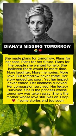 DIANA'S MISSING TOMORROW 😭💔