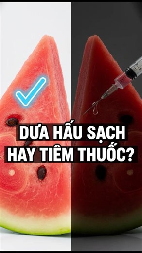🍉 Cách Phân Biệt Dưa Hấu Sạch Và Dưa Tiêm Thuốc Qua Ruột Quả ✨