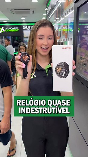 27K views · 296 reactions | O Oukitel BT12 é um smartwatch quase indestrutível, conta com resistência nível militar, aguentando temperaturas extremas, impactos, umidade, poeira e muito mais.  Disponível aqui na Atacado Connect seu mundo tech no Paraguai. Quer saber mais? Clica no link da bio. #relogiointeligente #smartwatch #oukitelbt12 #oukitel #comprarnoparaguai | Atacado Connect | Facebook