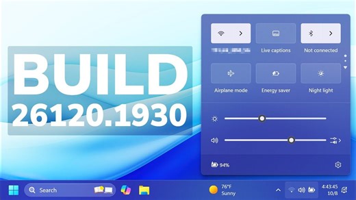 【新字体】微软宣布推出 Windows 11 24H2 最新版 Build 26120.1930（Dev）系统更新：支持 BiangBiang 面 搞定最繁汉字