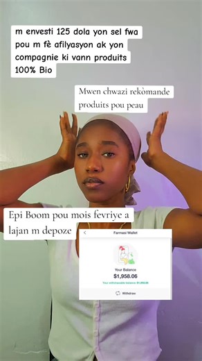 ekri VLE nan kòmantè a sw pare pou envesti pou kòmanse map pran sèlmn 15 moun map ede yo gen website yo, mete yo an kontak ak founisè a e fòme yo met sou li.🤏 #farmasibeautyinfluencer #farmasiproducts #beautyinfluencer #affiliationmarketing #networker