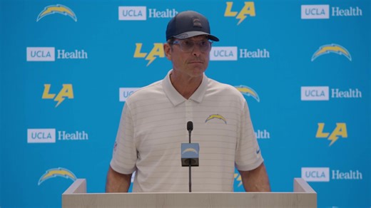 Head Coach Jim Harbaugh Press Conference | Los Angeles Chargers