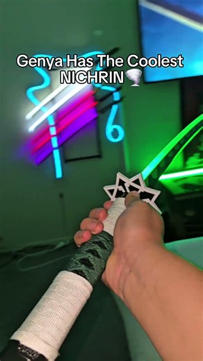 My Demonslayer Nichrin Glows🌪#demonslayer #anime #infinitycastle #swords #Tanjiro #genyashinazugawa