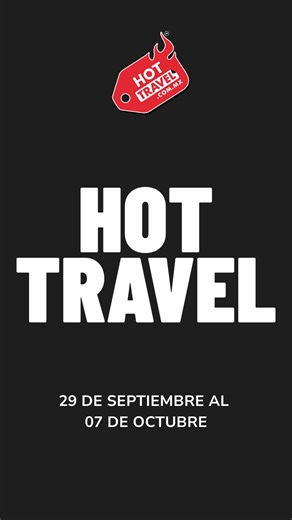 🌴✨ ¡El Hot Travel llegó y es momento de viajar como nunca! ✈️🔥 Del 1 al 7 de octubre, prepárate para aprovechar descuentos irresistibles en hoteles, experiencias y vuelos. 🚨 ¡Y eso no es todo! 🚨 ✅ Hasta 18 meses sin intereses ✅ Descuentos exclusivos ✅ Tarifa más baja garantizada 💥 Tu próxima aventura empieza aquí... ¡y al mejor precio del año! Reserva ya antes de que se acaben las mejores ofertas 👇👇👇 | Mexcovery