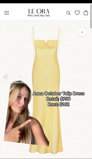 #greenscreen THE Anna October Tulip dress💛 the perfect formal or wedding guest dress!! #weddingguest #annaoctober #spring #kardashians #formal #sorority #flowers #wedding #weddingseason #summer #rent #ootd #grwm #fashion #trendy #bachelorette