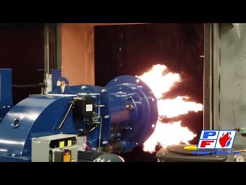 Power Flame Cmax Burner in Fire Test