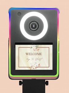 Custom Photo Booth Tap to Start, Salsa Booth, Mirror Booth, Surface Pro Touch to Start Attract Screen,background Photo Booth Video,interface - Etsy