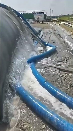 Dewatering process of geotextile tube bags😏