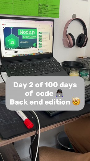Day 2 of 100 days of code: node and SQL🥳. #CapCut #backenddeveloper #programming #softwareengineer #southafricatiktok #100daysofcode #100daychallenge #fyp #frontenddeveloper #webdeveloper #womenintech #coding #