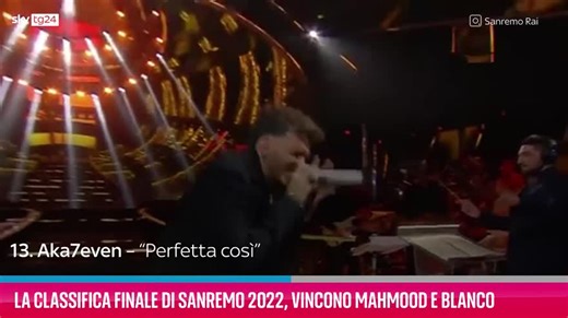La classifica finale di Sanremo 2022, vincono Mahmood e Blanco