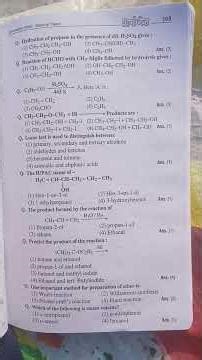 class 12th chemistry important mcq and subjective questions answer