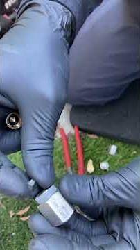 Gas guard locking caps - removal and disassembly