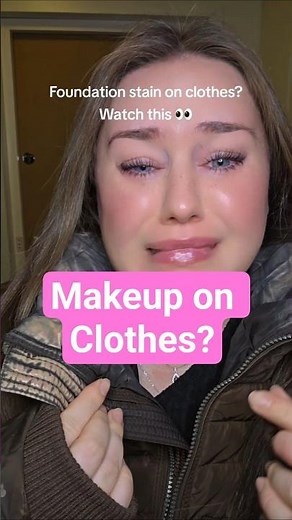 Remove foundation and makeup stains from clothes using micellar water