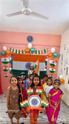 76th Repu lic Day decoration in Spring Flower School