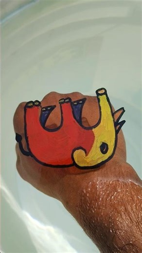 Elephant 🐘 drawing float in the water 💦 #trending #viral #shorts