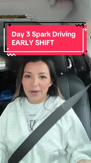 Day 3 of spark driving at 6:30am @PAPERS PLANNERS #sparkdriver #sidehustle #momsover30 #debtpayoff #fyp