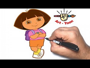 how to draw Dora the Explorer Step by step easy