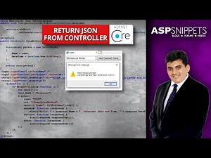 Return JSON from Controller in ASP.Net Core MVC