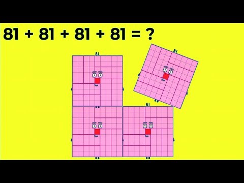 NUMBERBLOCKS FOUR SAME SQUARE NUMBERS ADDITION | NUMBER BLOCKS ADDITION Countopia