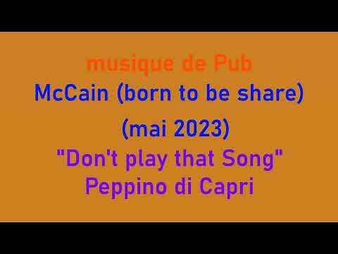 musique pub McCain born to be share mai 2023
