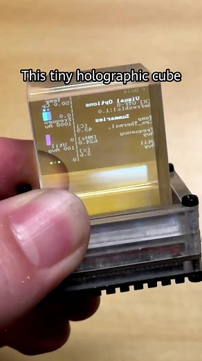 World’s Smallest Holocube Projector: Innovation and DIY Technology
