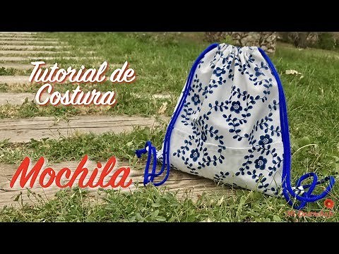 Tutorial de Costura #72 - Como hacer una MOCHILA super fácil - Patrón GRATIS - backpack