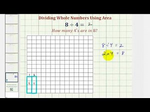 Division of Whole Numbers Involving Zero using Area