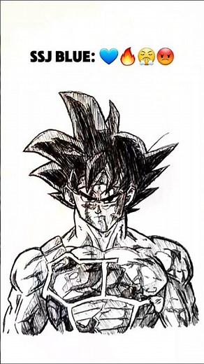 how to draw Bardock 🖤💚❤ in different levels 🔥🖊 #shorts #anime #drawing #viral #dragonball