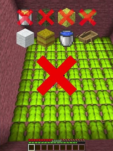 Minecraft FALL Damage vs Blocks Chunk💀