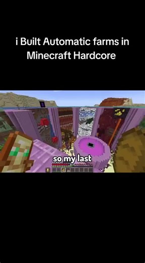 Automatic Farms in Minecraft Hardcore Mode