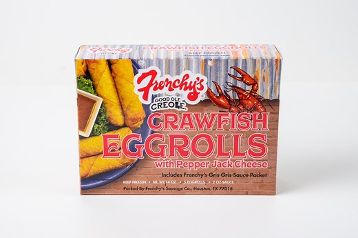 Frenchy's Crawfish Boudin Eggroll with Cheese & Sauce