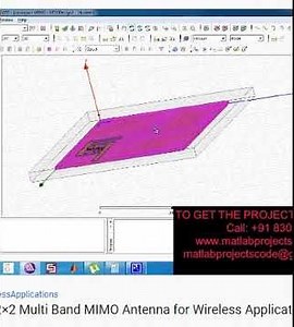 Design of a Compact 2×2 Multi Band MIMO Antenna for Wireless Applications - ANTENNA- HFSS