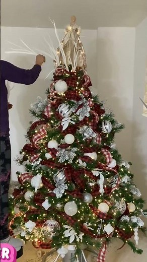 How To Decorate Christmas Tree #topper using #angel #shortvideo