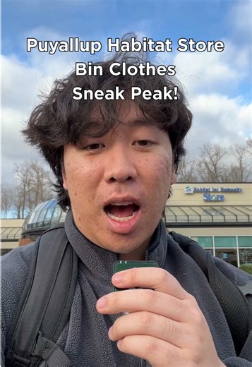 Here's a sneak peek on what kind of clothing you can find at the Puyallup Habitat Store on Monday, January 19th! These are just a few of the many big finds you can get at the bins! 📍 Puyallup: 1329 E Main Ave, Puyallup, WA 98372 #habitatforhumanity #thrift #bins #binstore #puyallup