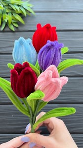 339K views · 8.4K reactions | Amazing! Easy Tulip from Chenille Stems DIY Craft Tutorial #flower #craftidea #homedecor #diy #chenilleflowers #tutorial #foryou #fyp | Easy Studio Crafts | Facebook