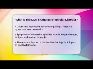 What Is The DSM 5 Criteria For Bipolar Disorder? - Psychological Clarity