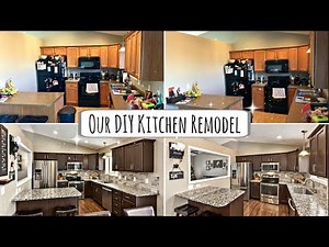 OUR DIY KITCHEN REMODEL :: RUSTOLEUM CABINET TRANSFORMATION KIT :: COMPLETE KITCHEN MAKEOVER