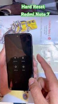 Hard Reset Redmi Note 7 (M1901F7G