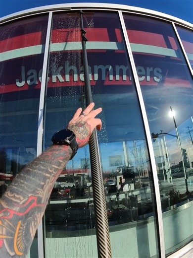 Storefront Window Washing | Work Flow #windowcleaning #windowwashing #cleaning #satisfying #oddlysatisfying