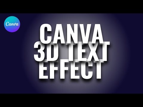 How to Create 3D Text Effect in Canva | Canva Tutorial For Beginners 2025