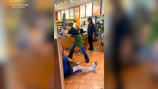 Panera Bread brawl: 'Hero' employee hits attacker with pan during fight at CO restaurant | Video