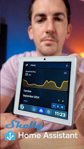 Home Assistant Dashboard auf #shelly Wall Display