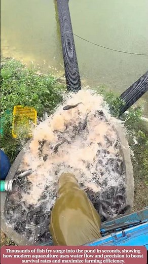 Thousands Of Fish Released In Seconds Using High Efficiency Aquaculture System