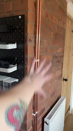 Office update it’s looking good!! Just need some rugs and chairs and our computers in here 😍 #fyp #renovatingourhome