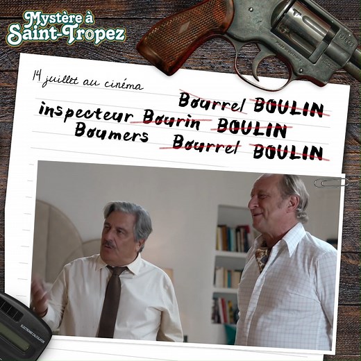 L'inspecteur Boulin a un style bien à lui pour résoudre les mystères. Efficace ? L'avenir le dira. Le mystère de Saint-Tropez est désormais entre ses mains. MYSTERE A SAINT-TROPEZ, la nouvelle comédie de Nicolas Benamou avec Christian Clavier et Benoit Poelvoorde le 14 Juillet au cinéma. | STUDIOCANAL
