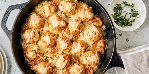 These Chicken Meatballs Have Everything You Love About French Onion Soup